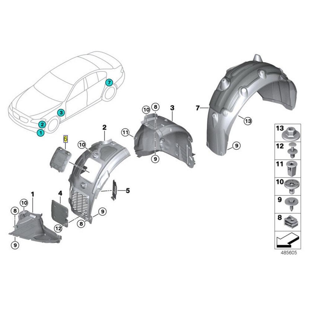 1pcs Position Bulb Cover 51717340199 Direct Replacement