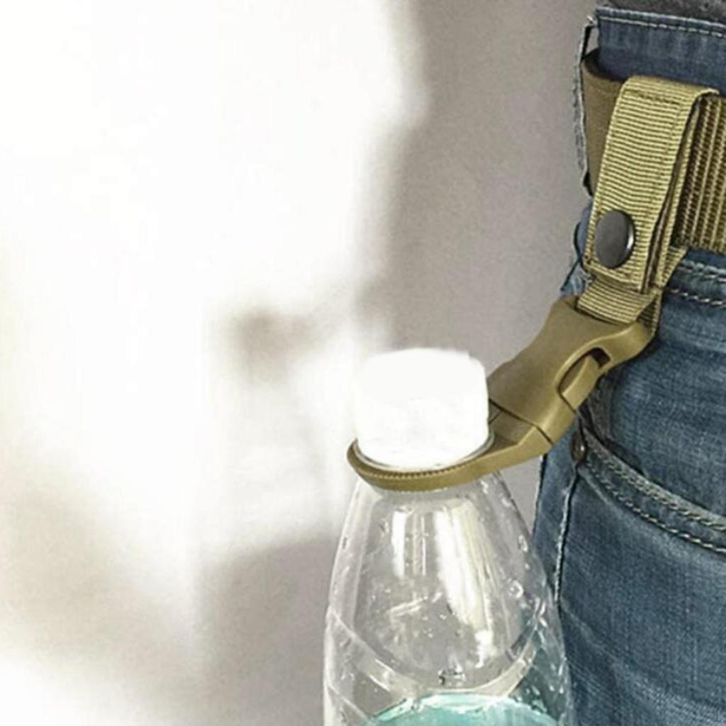 Bottle Hanging Buckle Clip Carabiner Keychain Belt Water Ring Holder Webbing