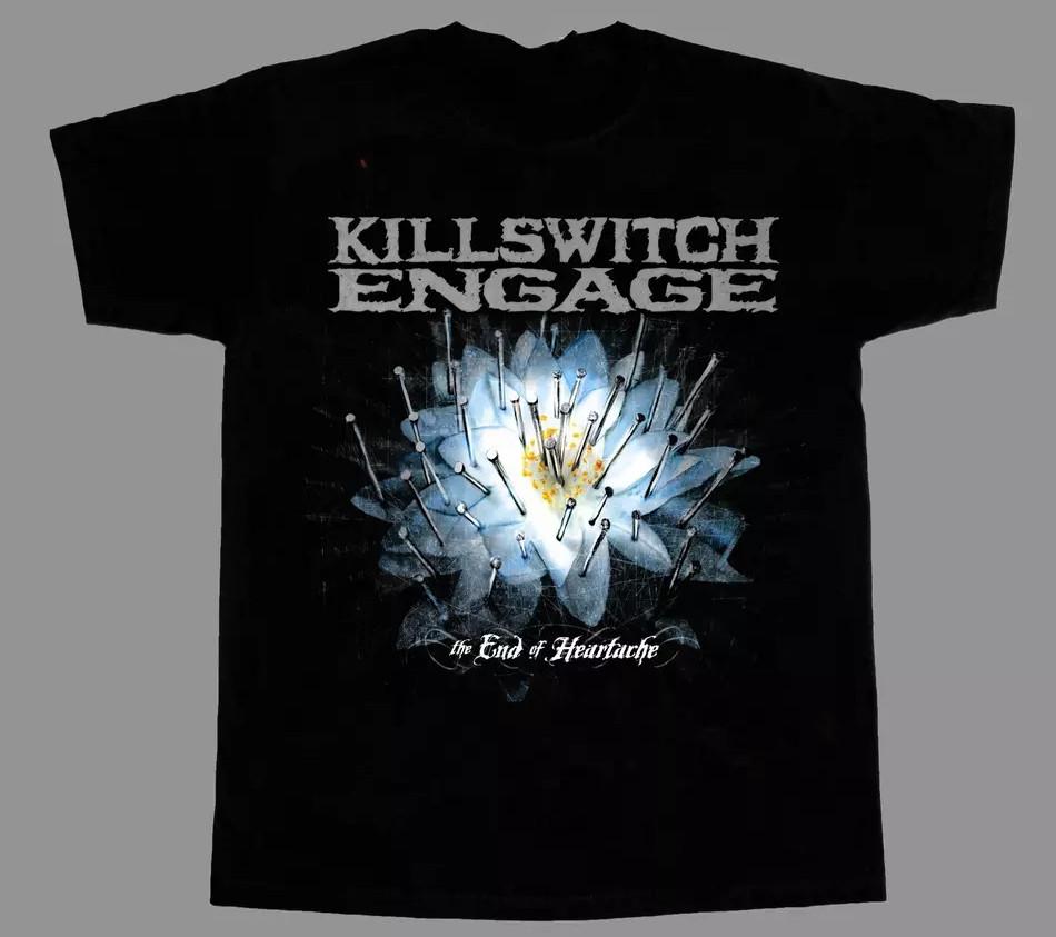 The End of Heartache Killswitch Engage Band Black T-shirt, Size S-4XL