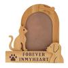 Natural Wood Pet Picture Frame Ideal For Decorating Home With Animal Photos Dog Cats Keepsakes Memorial Photo Frame