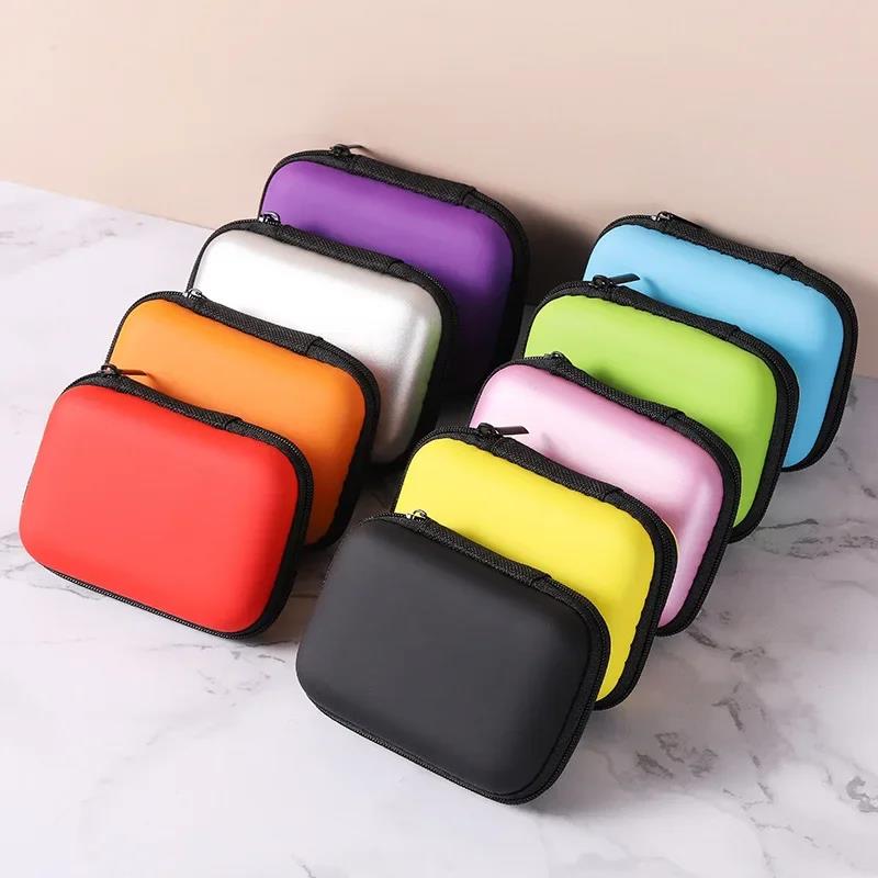 Practical Earbuds Memory Card Case USB Cable Organizer Storage Box Coin Purse Headphone Accessories