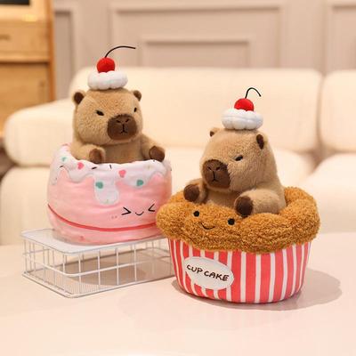 Dessert Pastry Capybara Plush Toy - Toast Bread Pillow for Kids' Birthday