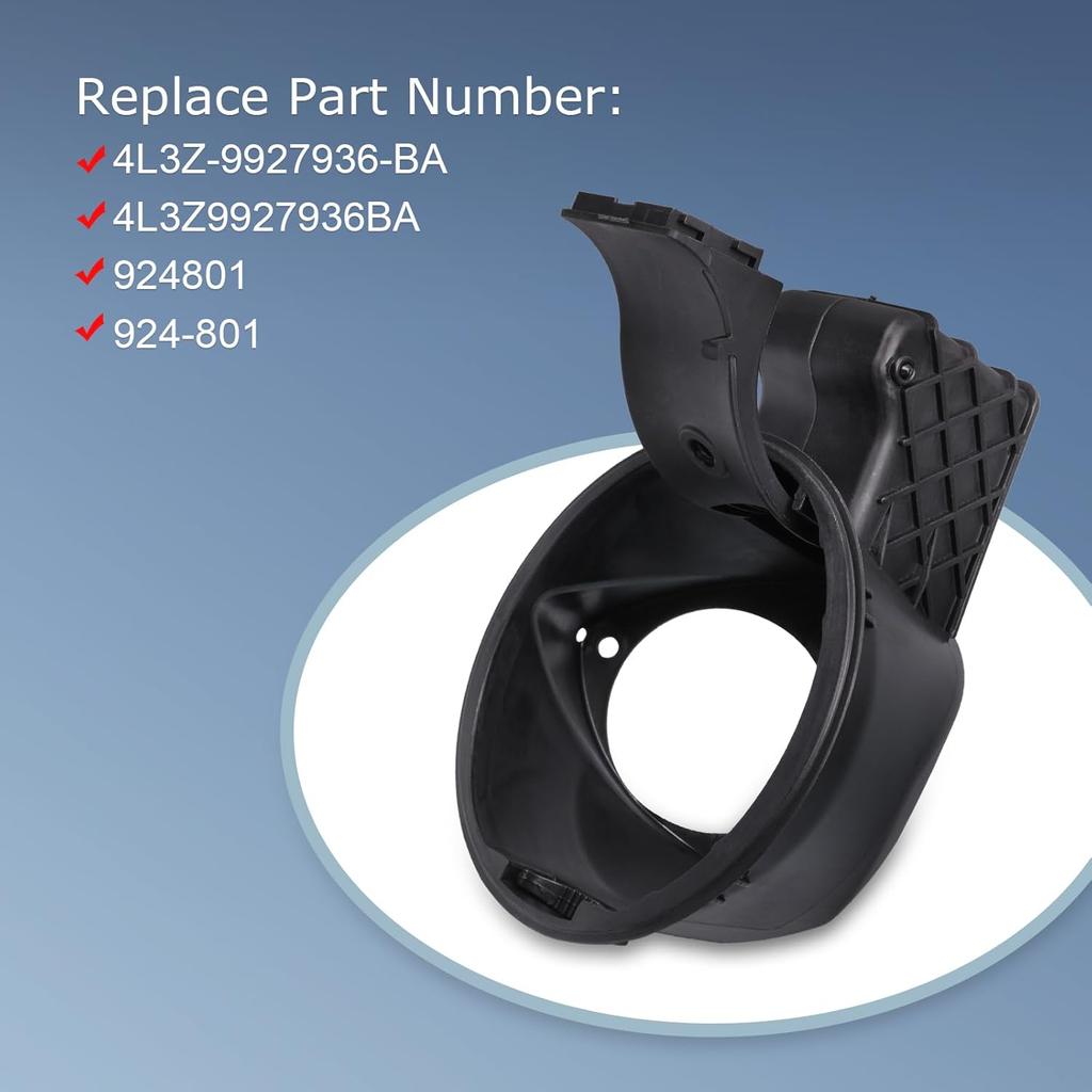 JDMSPEED New Fuel Filler Gas Cap Door Lid Housing 4L3Z9927936BA Replacement For Ford F-150 2004-2008