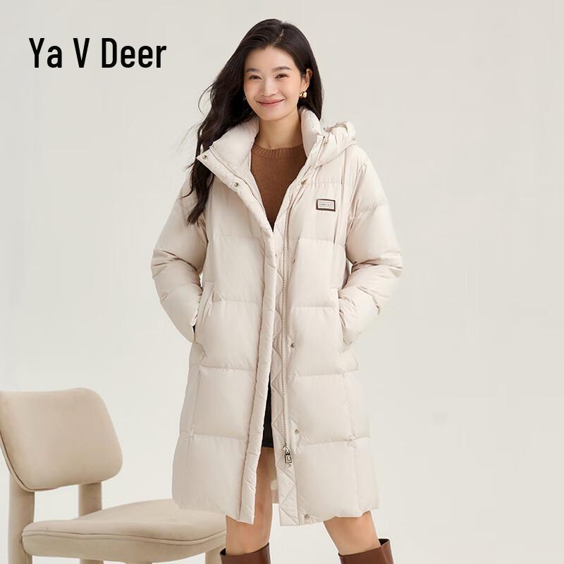 Yalu Women s Long Hooded Duck Down Jacket XL