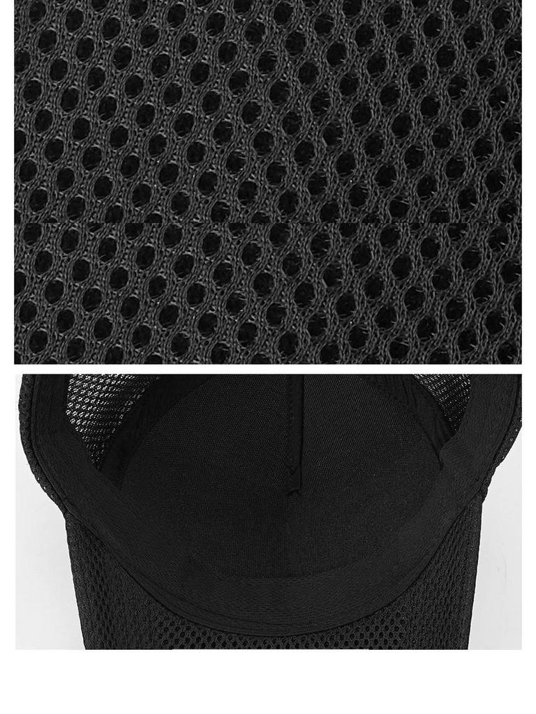Cappello da Sole Traspirante in Rete da Uomo - Cappellino da Baseball High-Top per l'Estate con Visiera a Becco d'Anatra e Vestibilità Ampia per la Testa