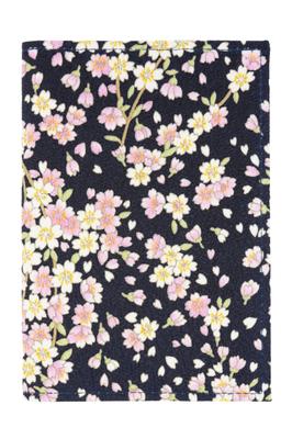 Uni Made In Futago Chirimen Japanese Pattern Flat Passport Cherry [Wakomono Komonkobo] (0611) Seni, Japan, Multi-Card Case, Case, Case, Multi-Function