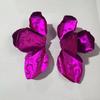 Oversized Irregular Petal Glazed Earrings, Vintage Style Multi-Color Elegant Ear Ornaments