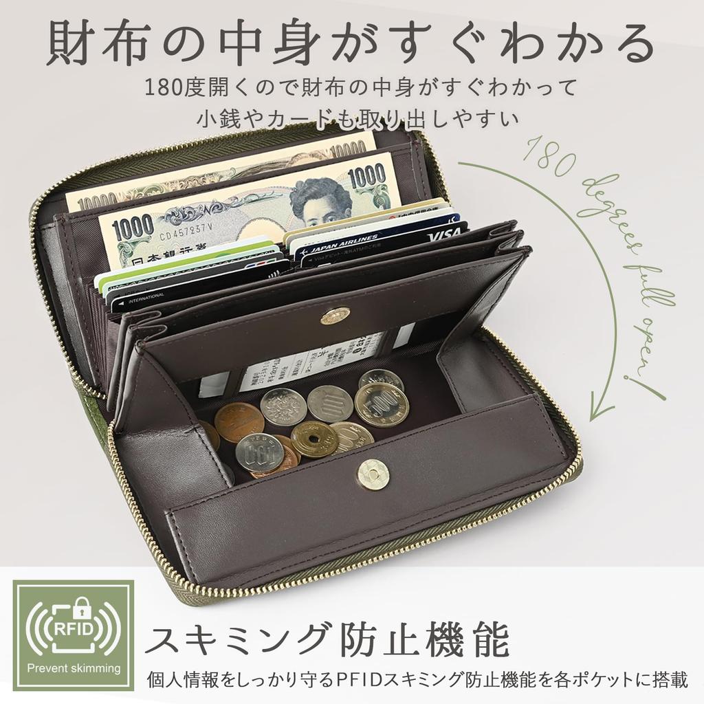 Long Large Genuine Easy to Card and Coin Birthday Gift for Women [QUARE] Women's Wallet, Capacity, Leather, Garçon Style, Popular, Use, Stylish,