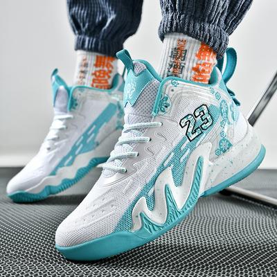 Kobe Basketball Shoes, Male Actual Combat Middle School Students Sneakers Basket Flying Woven Breathable Non-slip Shock-absorbing Sports Running Shoes