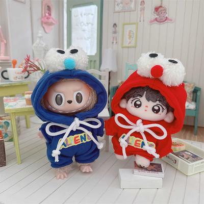For 15cm Labubu Doll Clothes Fashion Clothes Hoodies Doll Clothes Hoodies Dolls Accessories Cute Decoration Little Cloths