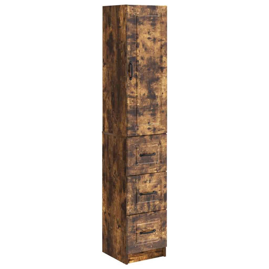 2 Piece Cabinet Set Smoked Oak 33 x 34.5 x 87 cm