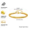 Personality Curb Cuban Link Bracelets for Women, Gold Color NK Chain Bracelet,Stainless Steel Gold Color Fashion Jewelry Gift
