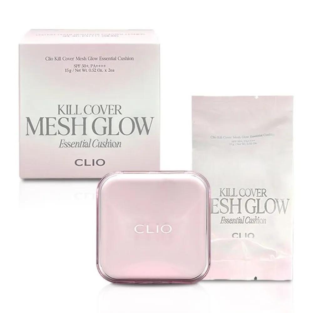 Clio Kill Cover Mesh Glow Essential Cushion (Main Product + Refill) 23N Ginger