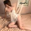 Sexy Lingerie Inner Underwear Nightwear One Piece Setup X033 [Agnel X] See-Through Women's (White, Free)
