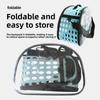 Crossbody Pet Bag Breathable Portable Cat Out Bag Dog Backpack Folding Transparent Cat Bag Large Capacity Bag