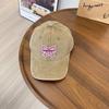 Trendy Sweet Bow Baseball Cap Spring and Summer Sunshade Sunscreen Washed Soft Top Retro Cute Cap Children