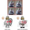 Roman Soldier Spartan Female Warrior Temple Knight Figure X0316 Building Blocks Toy Set For Export Diy Abs Plastic