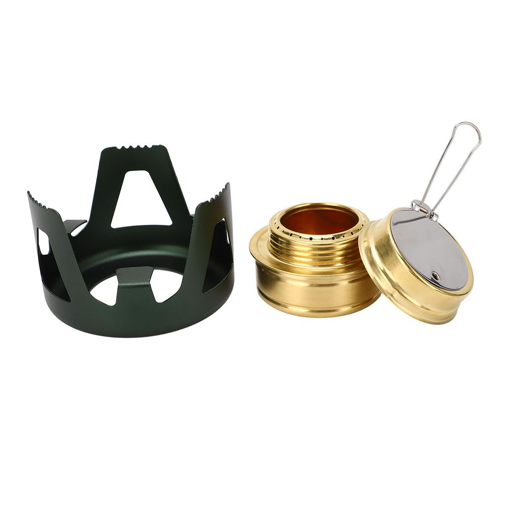 Mini Alcohol Stove Brass Aluminum Alloy Safe Windproof Portable Widely Used Mini Backpacking Stove