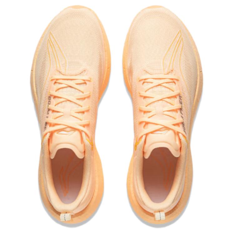 Li Ning Super Light 21 Fabric Slip Resistant Abrasion Resistant Low Top Running Shoes Women's Orange ARBU002-45