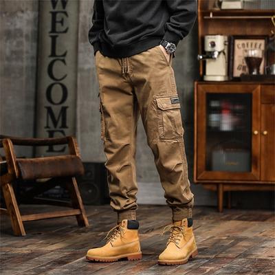 Overalls Men's Spring and Autumn Outdoor Sports Pants Tie Feet Loose High Street Trend Men's Casual Pants