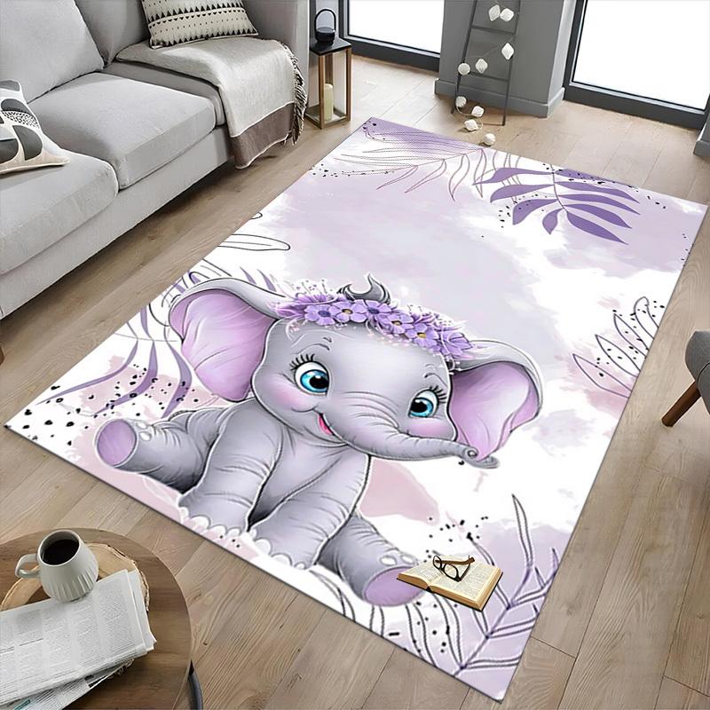1pc Elephant Carpet Office Rug Outdoor Mat Home Decor Area Carpet Festival Gift