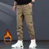 Men's American Retro Fleece-Lined Tapered Cargo Pants