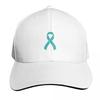 Ribbon White Letters Baseball Cap Cotton Twill Breathable Contrast Two Tone Brim Snapback Flat Bill
