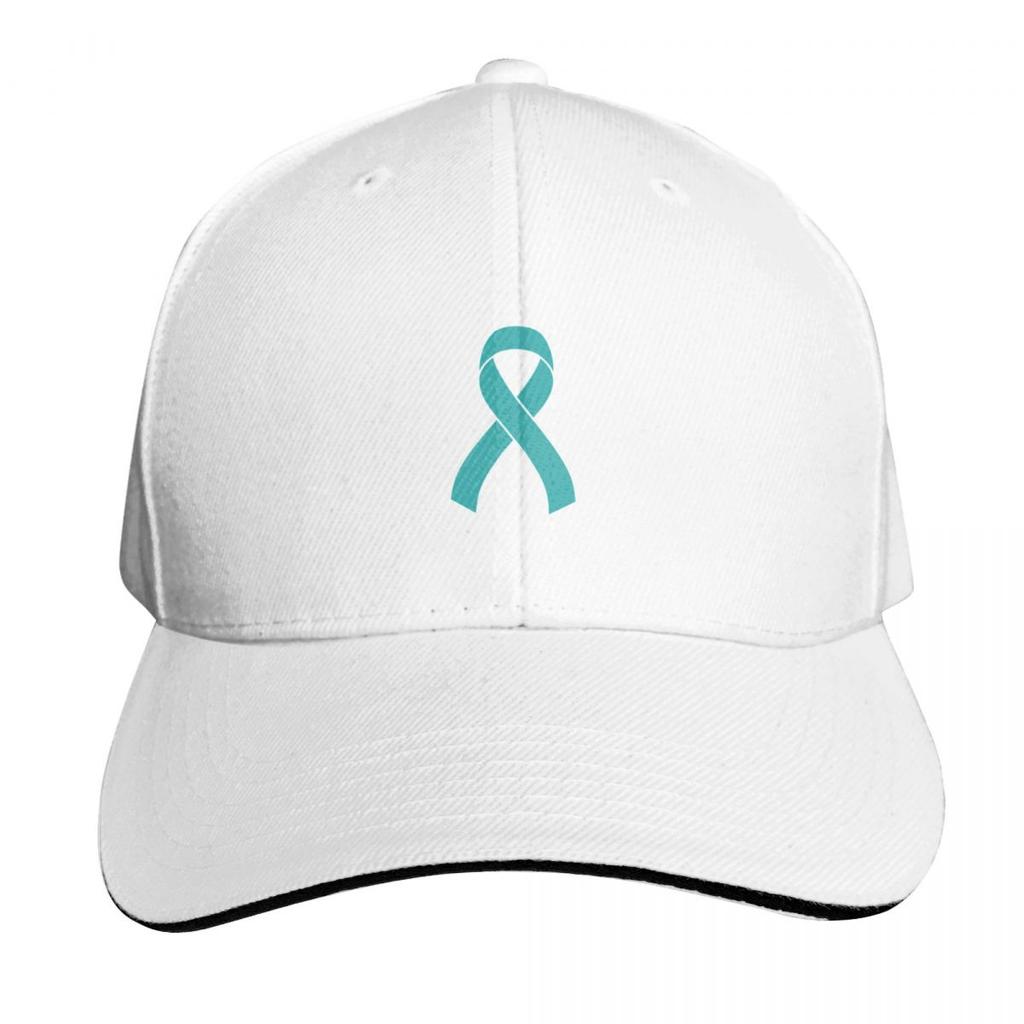 Ribbon White Letters Baseball Cap Cotton Twill Breathable Contrast Two Tone Brim Snapback Flat Bill