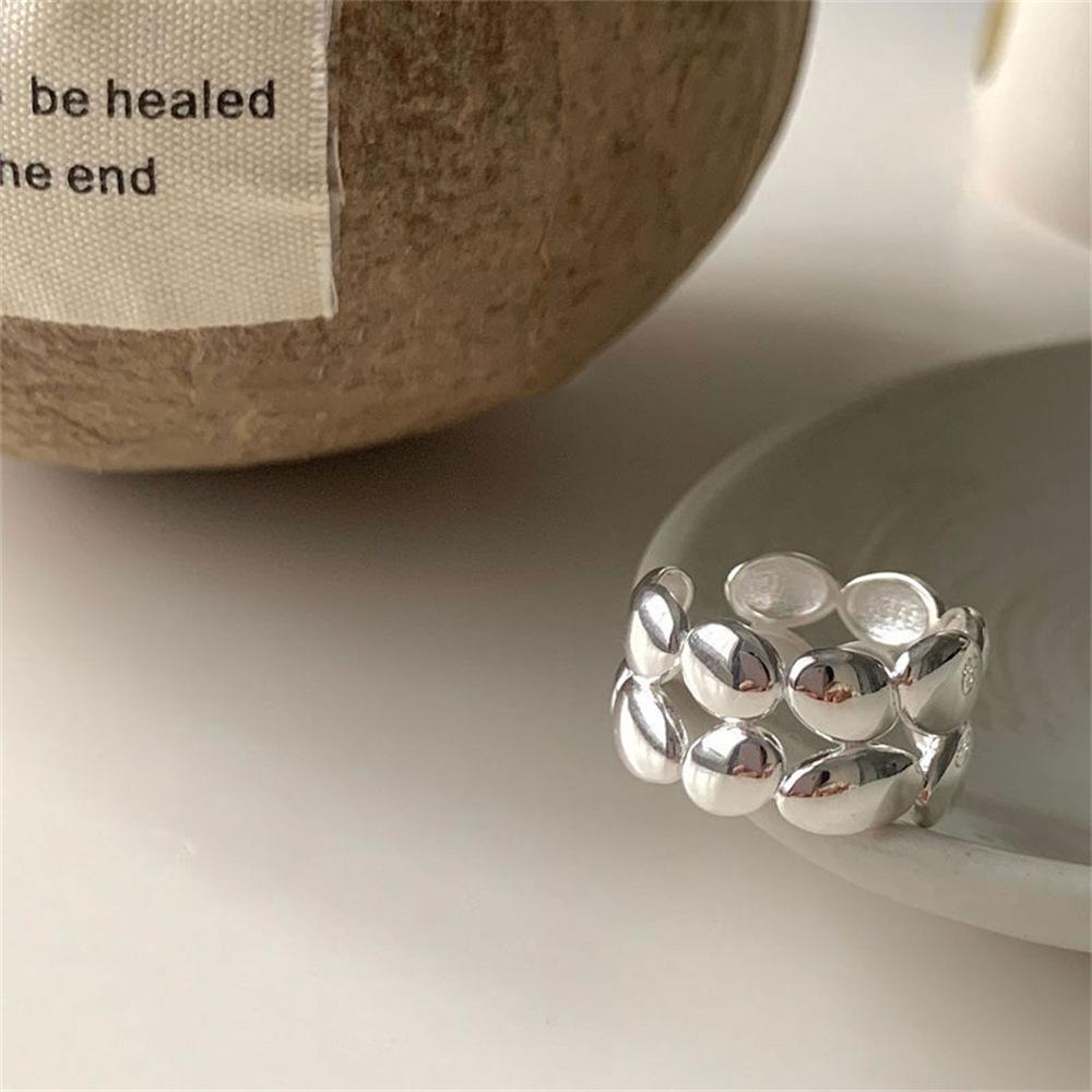 Korean plain ring ring female ins wind design opening adjustment tail ring ring ring