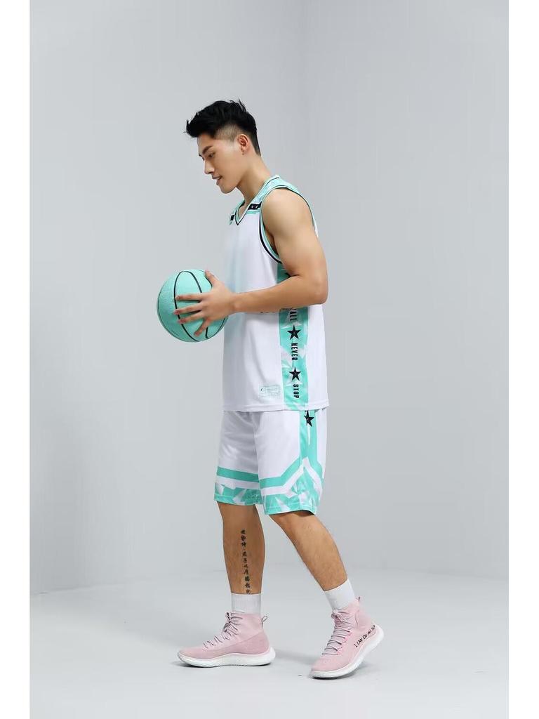 Quick-Dry Sleeveless Basketball Uniform Set: Tank Top & Shorts for Students