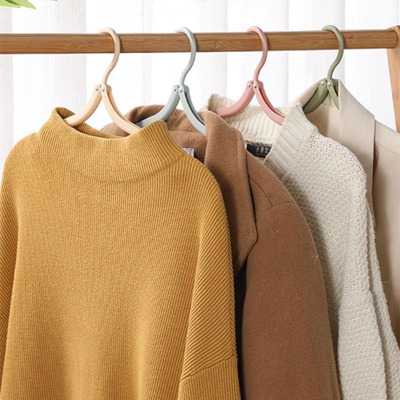 5/10pcs Set Folding Hanger Drying Rack Clothes Organizer Storage Home Laundry Travel Accessories Outdoor Wardrobe Coat Hanger