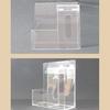 Acrylic Two Compartment Mask Dispenser Box With Hand Stand Transparent Hygiene Station