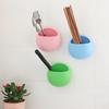 Bathroom Toothbrush Home Holder Wall Mount Suction Cup Toothpaste Storage Rack