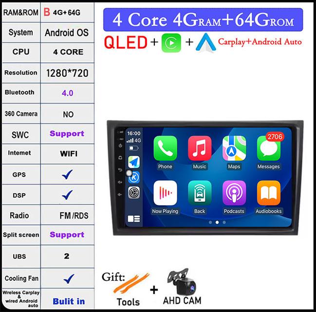 Navigation GPS HD Screen For Volvo XC90 2004 -2014 Android 14 WiFi Car Video Multimedia Player Bluetooth Head Unit