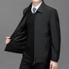 Herren Business Casual Übergangs-Verwaltungsjacke mit Plus-Samt für Väter mittleren Alters