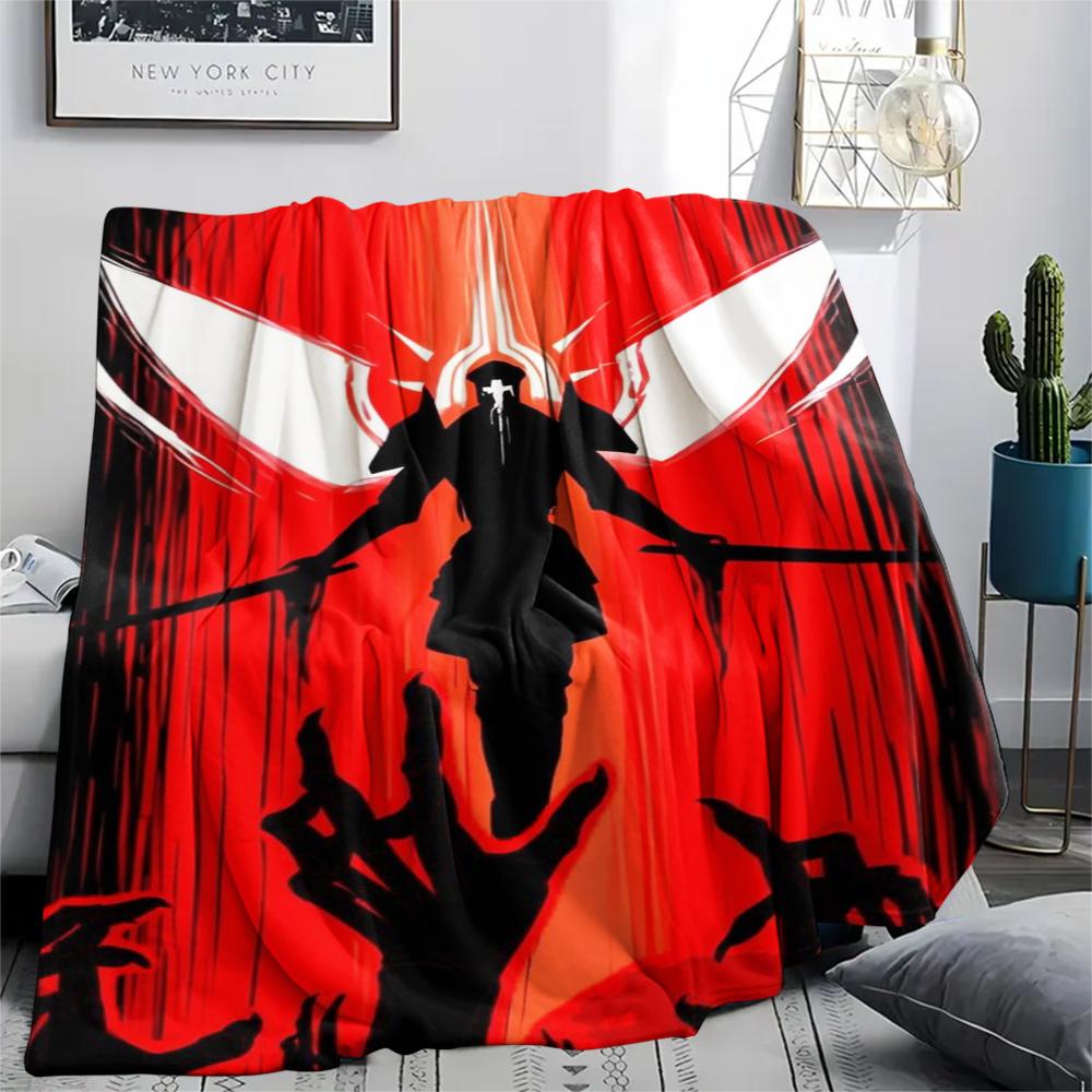 1PC ULTRAKILL Print Flannel Blanket, High Quality Comfortable for All Seasons, Home Decor, Warmth and Comfort, Perfect for Christmas Gifts