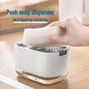 Push-Style Soap & Detergent Dispenser with Sponge Holder