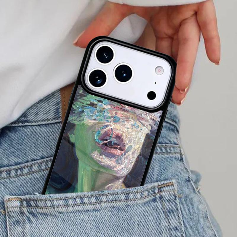 Abstract Art Underwater Boy Girl Phone Case for iPhone 16e 15 14 13 12 17 Pro Max Plus Air 17pro Cover Coque