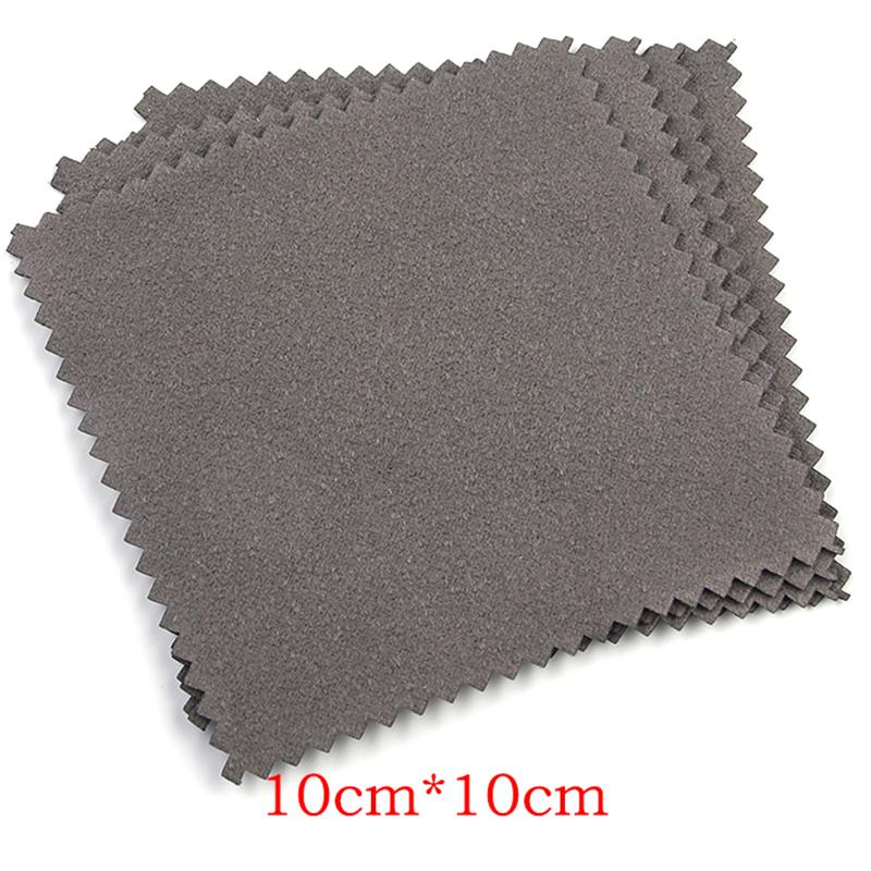 Louleur Polish Polishing Cloth Silver Color Cleaning Polishing Cloth Soft Clean Wipe Wiping Cloth For Gold Color Jewelry Tool