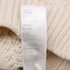 Celine [Excellent Condition/Domestic Authentic] 2A551374D Walnut Button Wool X Cashmere Cable Knit Cardigan/ Tops S whiteUsed