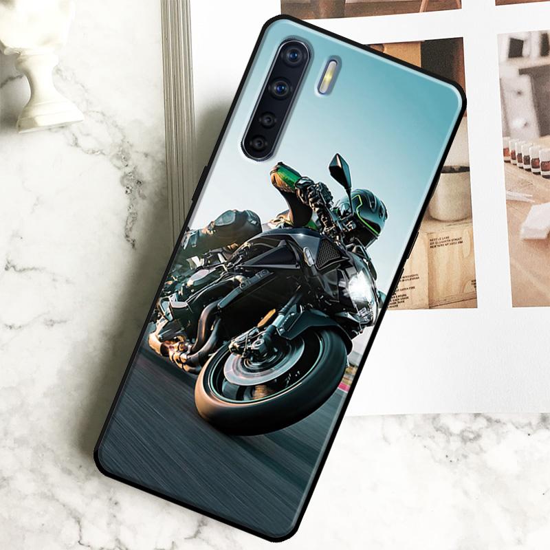 Motorcycles Case For Oppo A60 A40 A80 A18 A38 A58 A78 A98 A16 A76 A96 A15 A17 A77 A74 A94 A54 A57S Cover