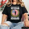 My Favorite Veteran Is My Husband Women T Shirt Military Family Tops Fashion Tees Streetwear Oneck Graphic Tshirt
