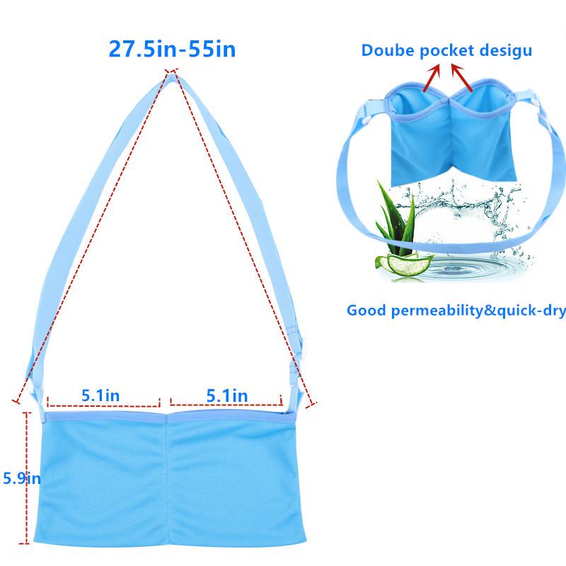 Comfortable and Breathable Post-Mastectomy Shower and Support Drainage Bag for Breast Care