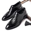 Men's British Style Brogue Leather Derby Shoes - Genuine Leather, Lace-up, Formal & Casual