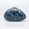2025 Luxury Women Acrylic Irregular Shell  Evening Clutch Bag Stone-textured Diamond Wedding Party Handbag Fashion Crossbody Bag
