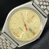 GENUINE VINTAGE SEIKO 5 AUTOMATIC 6309A JAPAN MENS GOLDEN DIAL WATCH A702603-1 R209-a702603