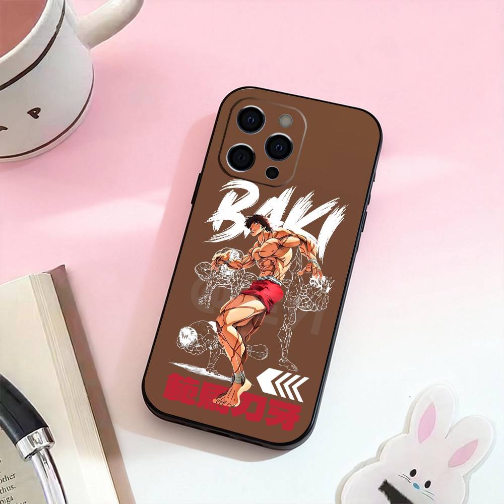 Anime B-Baki H-hanma Phone Case For iPhone 17,16,15,14,13,12,11 Plus,Pro,Max,XS Silicone Soft Cover