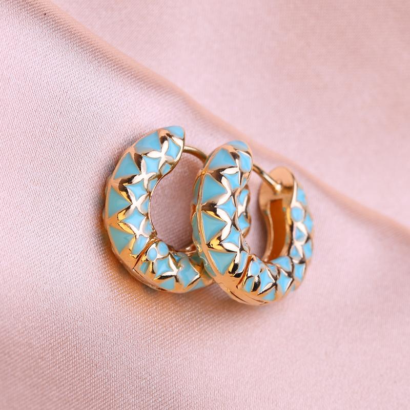 KNIKOO Runde Clip-Ohrringe für Damen, modische Blumen-Ohrringe, Schmuck für Hochzeit, Party, Geschenke