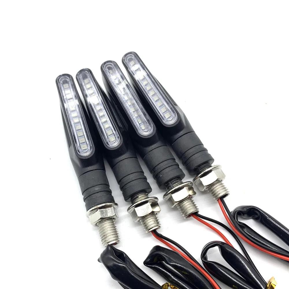 4PCS,24LED,High brightness,Motorcycle Indicators Flowing Turn Signal Lights,Motorbike Turning Indicators Daytime Running Lights Brake Lights