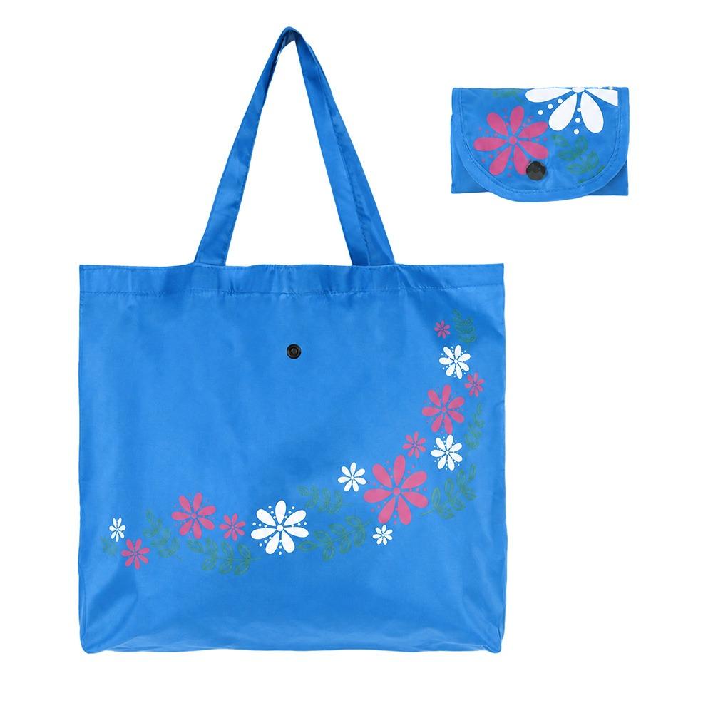 Durable Reusable Shopping Bag Pinted Waterproof Tote Bags Foldable Travel Grocery Bags